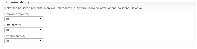 Rozmiar strony